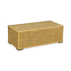Rustic PE Rattan Weaving Outdoor Coffee Table – 1-Tier Waterproof Design For Outdoor Patio & Garden Lumendat