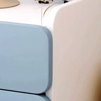 Lumendat Modern Simplicity Kids Plate Rectangular Cloud Handle Nightstand 1/2 Drawer For Bedside Lumendat