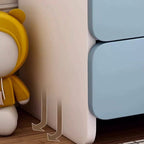 Lumendat Modern Simplicity Kids Plate Rectangular Cloud Handle Nightstand 1/2 Drawer For Bedside Lumendat