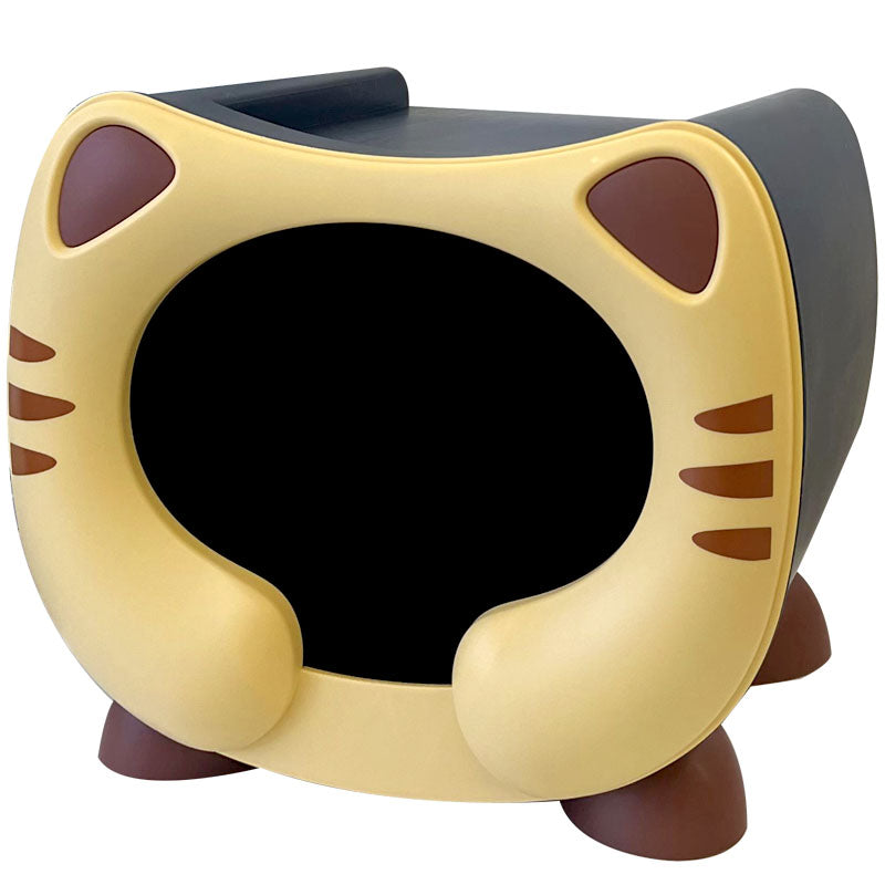Lumendat Contemporary Creative PP Kids Cartoon Cat Nightstand 1-Storage Stackable For Bedside Lumendat