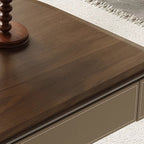 Modern Minimalist Saddle Leather Wood Stainless Steel Oval X-Shape Leg Desks 2-Drawer For Home Office DFM-F