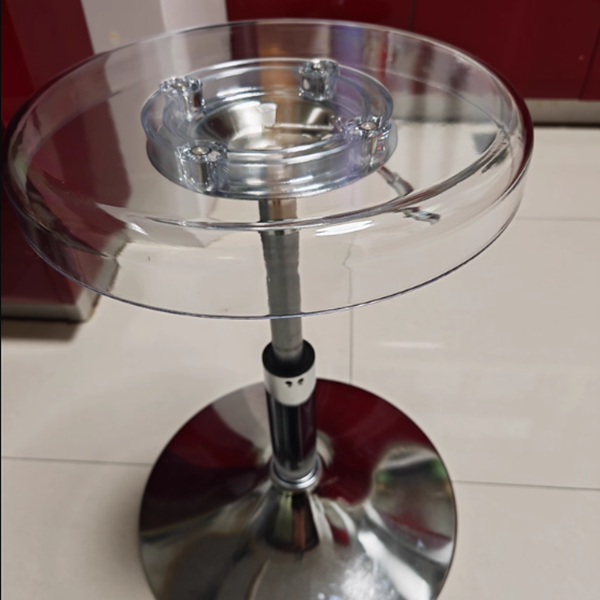 Modern Luxury Acrylic Carbon Steel Round Bar Stool For Dining Room DFM-F