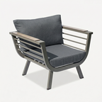 Contemporary Scandinavian Aluminum Outdoor Patio Sofa - 1/3 Seater For Balcony & Outdoor Lumendat