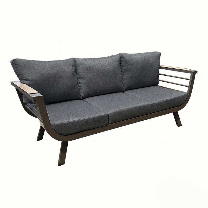 Contemporary Scandinavian Aluminum Outdoor Patio Sofa - 1/3 Seater For Balcony & Outdoor Lumendat