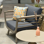 Contemporary Scandinavian Aluminum Outdoor Patio Sofa - 1/3 Seater For Balcony & Outdoor Lumendat
