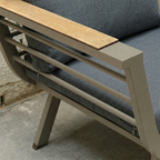 Contemporary Scandinavian Aluminum Outdoor Patio Sofa - 1/3 Seater For Balcony & Outdoor Lumendat
