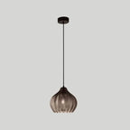 Nordic Textured Wavy Glass 1-light Barrel Pendant Light Lumendat