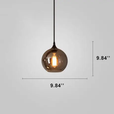 Modern Smoke Gray Glass 1-light LED Pendant Light Lumendat