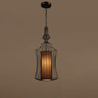 Industrial Retro Metal Birdcage 1-light Lantern Pendant Light BulbSquare