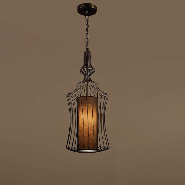 Industrial Retro Metal Birdcage 1-light Lantern Pendant Light BulbSquare