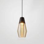 Modern Ribbed Glass 1 -light Pendant Light Lumendat