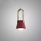 Modern Nordic 1-light Dome Wood Carrying Handle Pendant Light Lumendat
