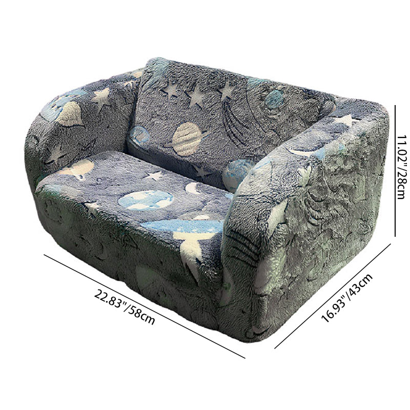 Lumendat Contemporary Creative Rectangular Kids Sofa: Compressible - Freely Combinable Backrest Armrest Sleeper Sofa For Living Room Lumendat