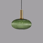 Minimalist Striped Glass Lantern 1-light Pendant Light Lumendat