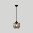 Nordic Textured Wavy Glass 1-light Barrel Pendant Light Lumendat