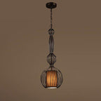 Industrial Retro Metal Birdcage 1-light Lantern Pendant Light BulbSquare