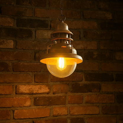 Industrial Truncated Shade 1-light Dome Pendant Light
