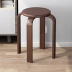 Contemporary Simplicity Density Board Solid Wood Dining Chair Backless Armless For Dining Room DFM-F