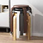 Contemporary Simplicity Density Board Solid Wood Dining Chair Backless Armless For Dining Room DFM-F