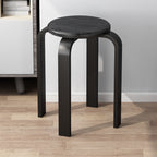 Contemporary Simplicity Density Board Solid Wood Dining Chair Backless Armless For Dining Room DFM-F