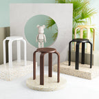 Contemporary Simplicity Density Board Solid Wood Dining Chair Backless Armless For Dining Room DFM-F