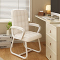 Modern Simplicity Microfiber Leather Solid Wood Metal Latex Desk Chair Backrest Armrest For Home Office DFM-F