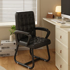 Modern Simplicity Microfiber Leather Solid Wood Metal Latex Desk Chair Backrest Armrest For Home Office DFM-F