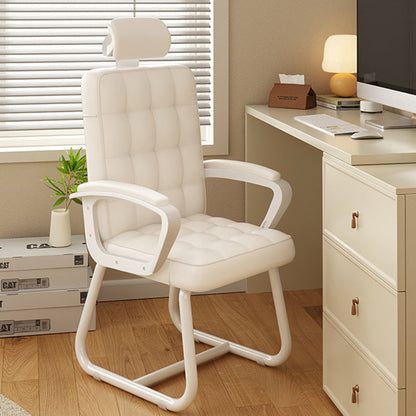 Modern Simplicity Microfiber Leather Solid Wood Metal Latex Desk Chair Backrest Armrest For Home Office
