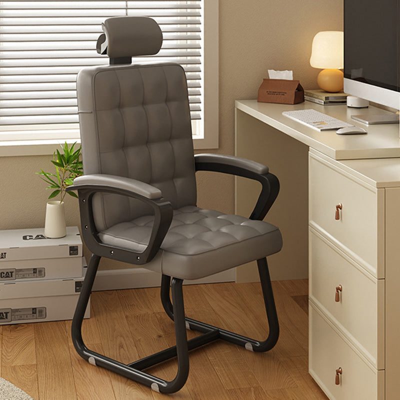 Modern Simplicity Microfiber Leather Solid Wood Metal Latex Desk Chair Backrest Armrest For Home Office