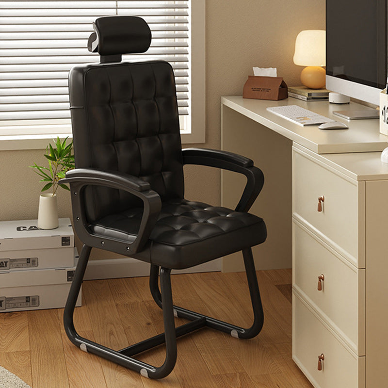 Modern Simplicity Microfiber Leather Solid Wood Metal Latex Desk Chair Backrest Armrest For Home Office
