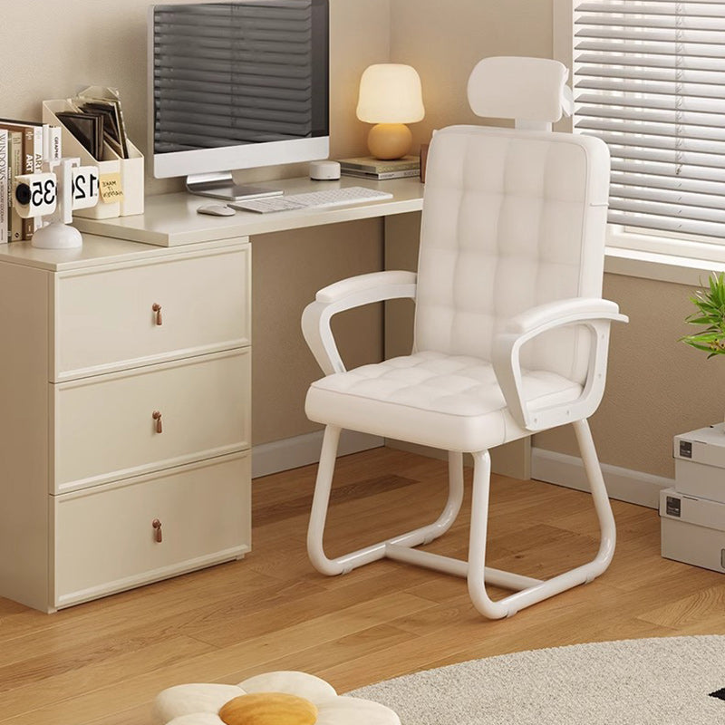 Modern Simplicity Microfiber Leather Solid Wood Metal Latex Desk Chair Backrest Armrest For Home Office DFM-F