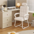 Modern Simplicity Microfiber Leather Solid Wood Metal Latex Desk Chair Backrest Armrest For Home Office DFM-F
