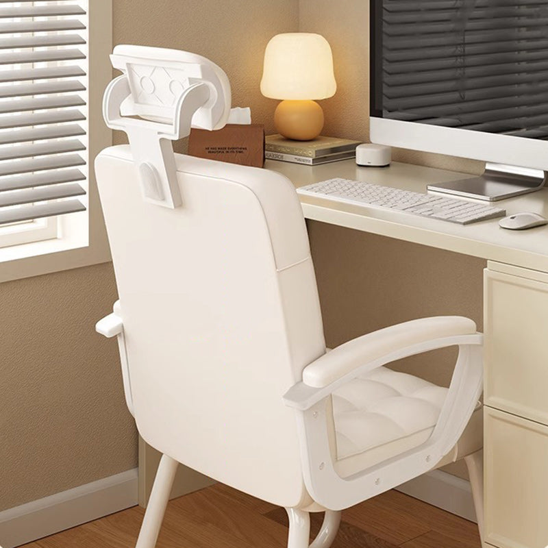 Modern Simplicity Microfiber Leather Solid Wood Metal Latex Desk Chair Backrest Armrest For Home Office