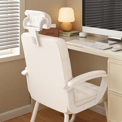 Modern Simplicity Microfiber Leather Solid Wood Metal Latex Desk Chair Backrest Armrest For Home Office