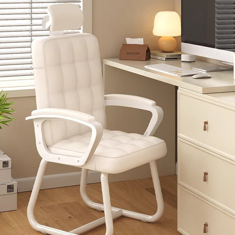 Modern Simplicity Microfiber Leather Solid Wood Metal Latex Desk Chair Backrest Armrest For Home Office DFM-F
