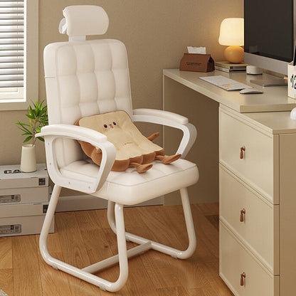 Modern Simplicity Microfiber Leather Solid Wood Metal Latex Desk Chair Backrest Armrest For Home Office