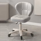 Modern Simplicity Adjustable Shell Shape Square Foam PU Leather Iron Desk Chair Backrest Armrest For Home Office DFM-F