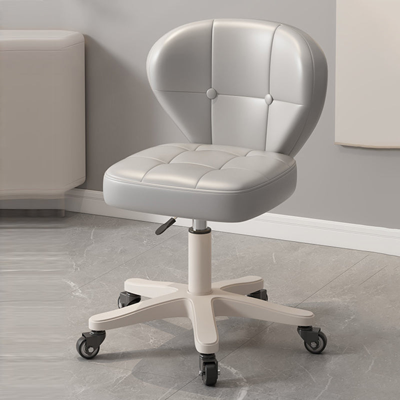 Modern Simplicity Adjustable Shell Shape Square Foam PU Leather Iron Desk Chair Backrest Armrest For Home Office DFM-F