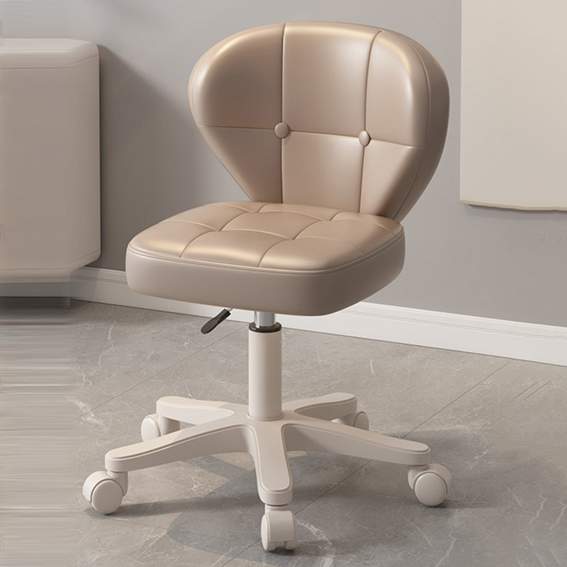 Modern Simplicity Adjustable Shell Shape Square Foam PU Leather Iron Desk Chair Backrest Armrest For Home Office DFM-F