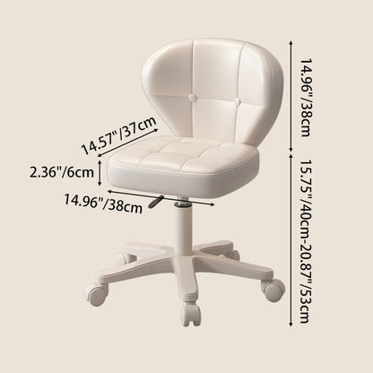 Modern Simplicity Adjustable Shell Shape Square Foam PU Leather Iron Desk Chair Backrest Armrest For Home Office
