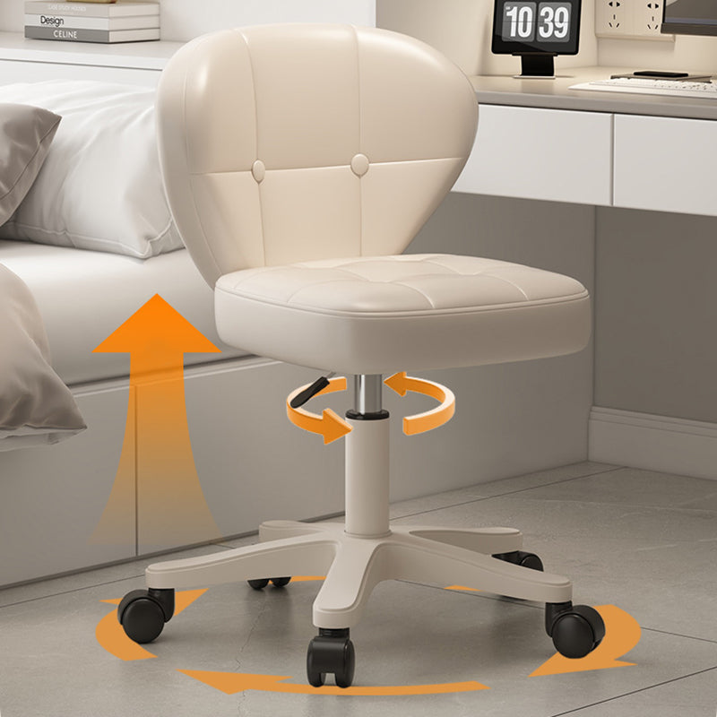 Modern Simplicity Adjustable Shell Shape Square Foam PU Leather Iron Desk Chair Backrest Armrest For Home Office DFM-F