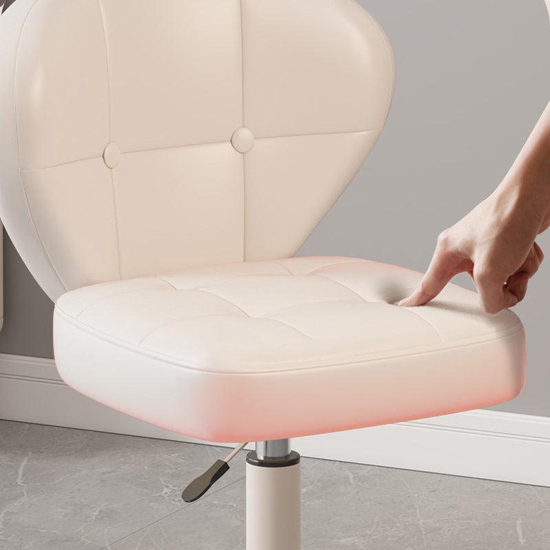 Modern Simplicity Adjustable Shell Shape Square Foam PU Leather Iron Desk Chair Backrest Armrest For Home Office DFM-F