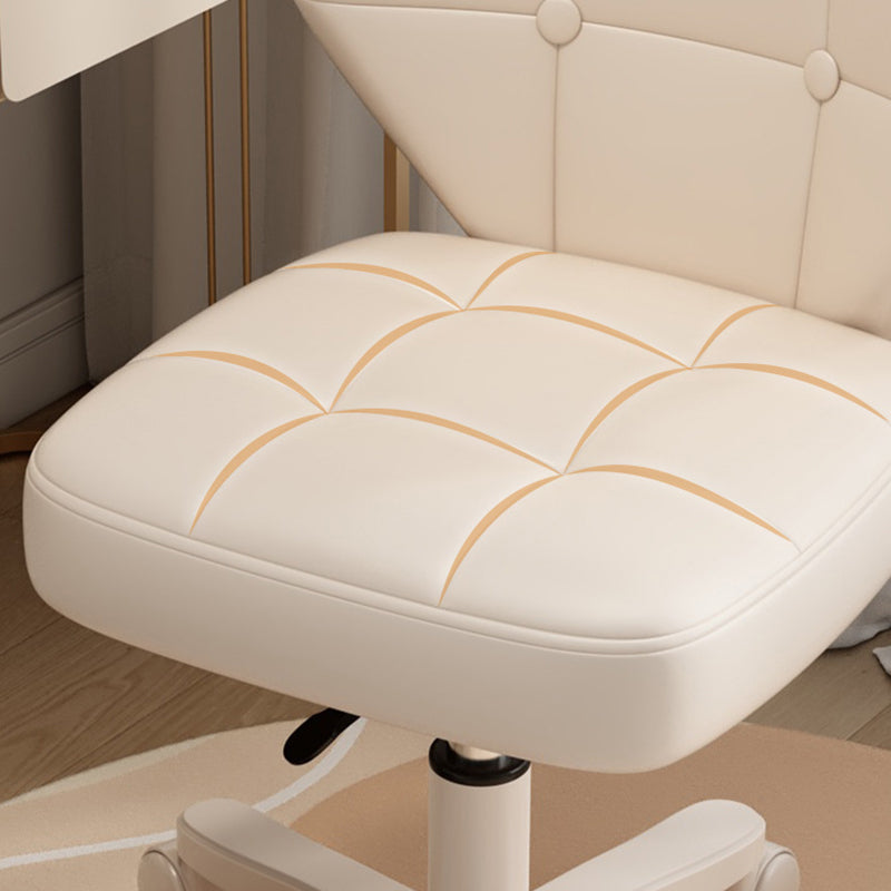 Modern Simplicity Adjustable Shell Shape Square Foam PU Leather Iron Desk Chair Backrest Armrest For Home Office DFM-F