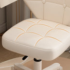 Modern Simplicity Adjustable Shell Shape Square Foam PU Leather Iron Desk Chair Backrest Armrest For Home Office DFM-F