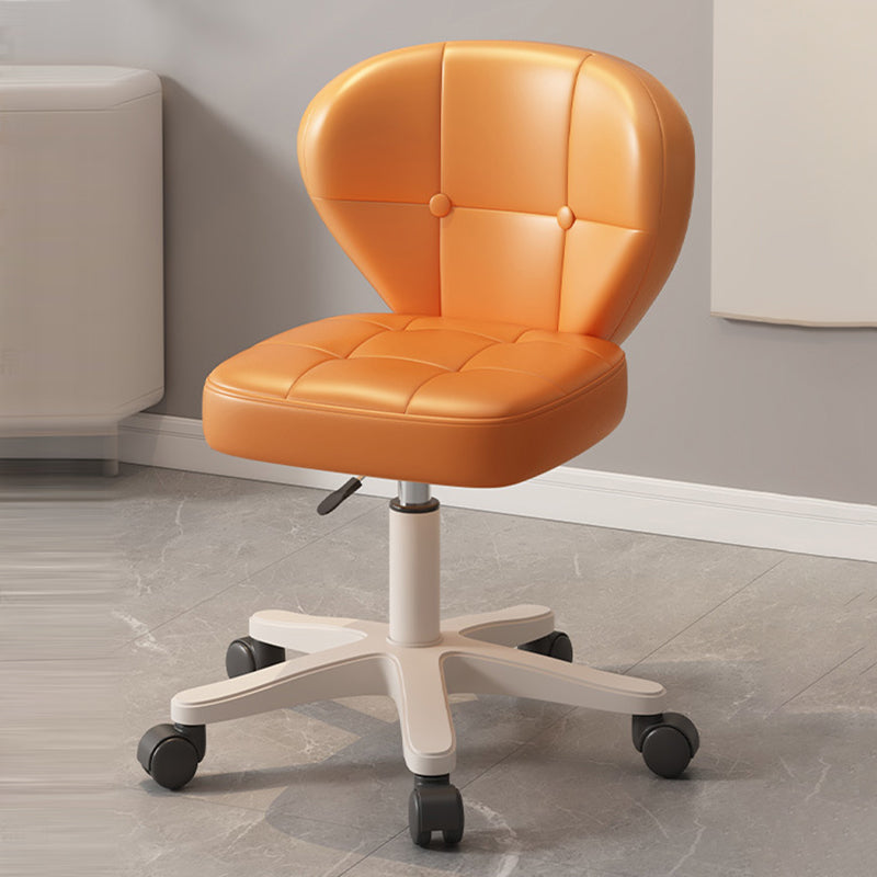 Modern Simplicity Adjustable Shell Shape Square Foam PU Leather Iron Desk Chair Backrest Armrest For Home Office DFM-F