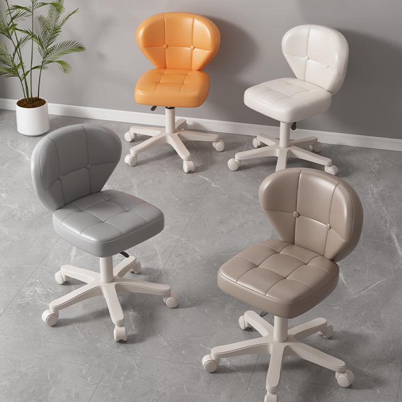 Modern Simplicity Adjustable Shell Shape Square Foam PU Leather Iron Desk Chair Backrest Armrest For Home Office DFM-F