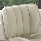 Modern Minimalist Adjustable Removable Square-Striped Metal PU Leather Foam Desk Chair Backrest Armless For Home Office DFM-F