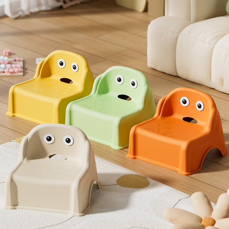 Lumendat Modern Minimalist Kids Square PP Low Stool Backrest Armless For Living Room Lumendat