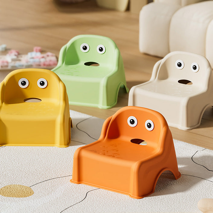Lumendat Modern Minimalist Kids Square PP Low Stool Backrest Armless For Living Room Lumendat