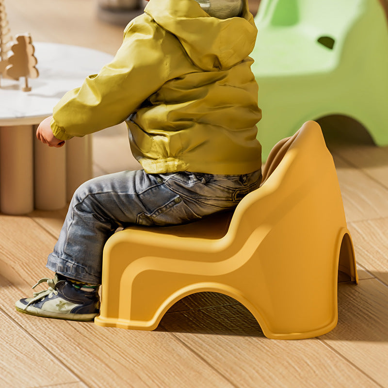 Lumendat Modern Minimalist Kids Square PP Low Stool Backrest Armless For Living Room Lumendat